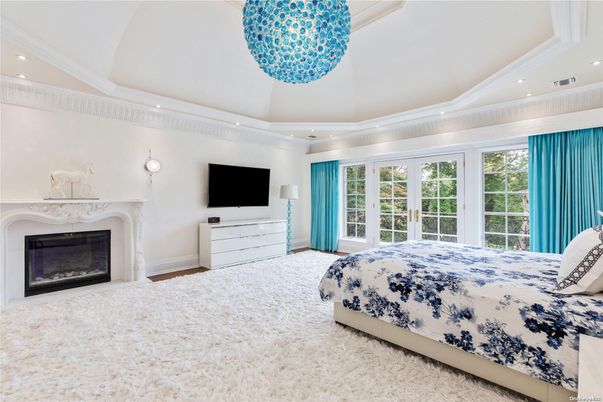 Bedroom, Fireplace, Interior, Recessed Lighting