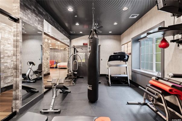Fitness Equipment, Interior, Recessed Lighting