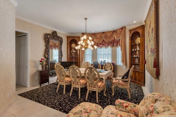Chandelier, Dining room, Interior, Recessed Lighting