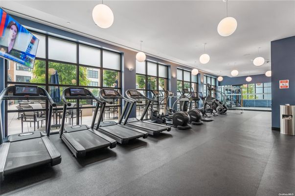 Fitness Equipment, Gym, Interior, Pendant Lights