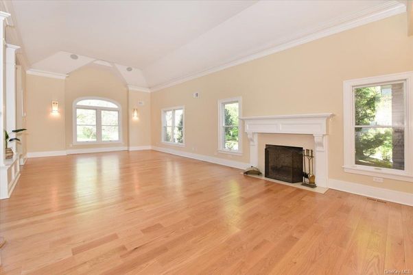 Empty room, Fireplace, Interior, Wood Texture Flooring