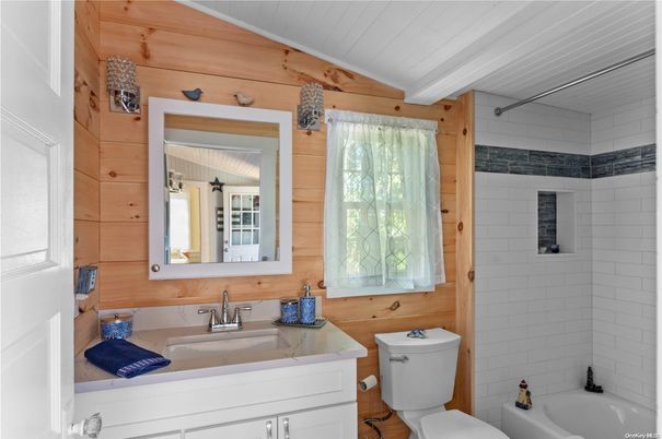 Bathroom, Interior, Wooden Walls