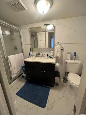 Bathroom, Glass Shower, Interior, Marble, Marble Walls