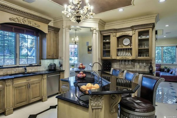 Chandelier, Dining room, Interior, Kitchen, Recessed Lighting
