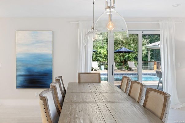 Dining room, Interior, Pendant Lights
