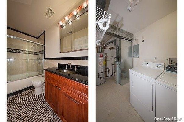 Bathroom, Glass Shower, Interior, Washer