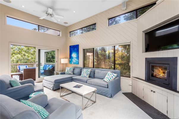 Fireplace, Interior, Living room, Recessed Lighting