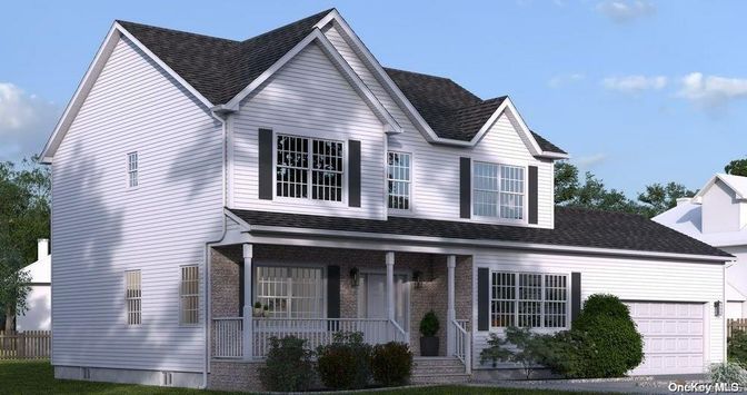 Attached, Exterior, Facade, Farmhouse