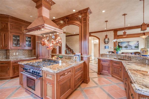 Chandelier, Interior, Kitchen, Pendant Lights, Recessed Lighting, Stainless Steel Appliances