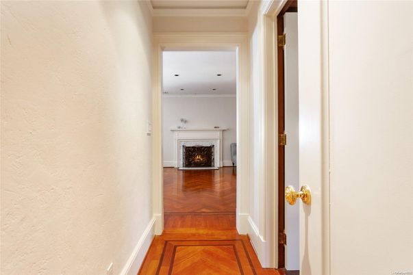 Fireplace, Interior, Recessed Lighting, Wood Texture Flooring
