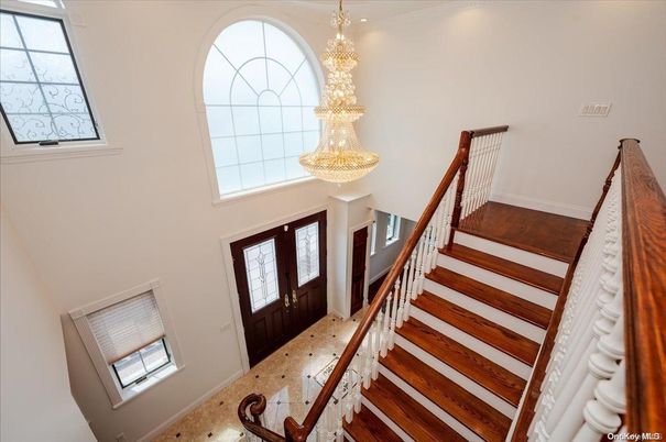 Chandelier, Interior, Wood Texture Flooring