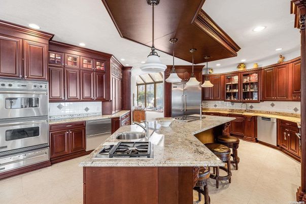 Interior, Kitchen, Pendant Lights, Recessed Lighting, Stainless Steel Appliances