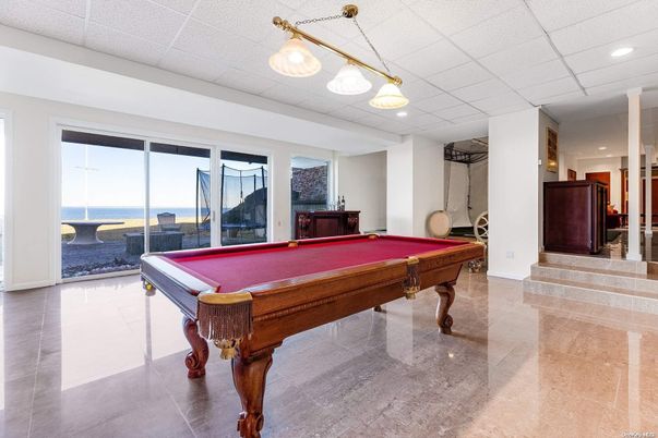 Billiard Table, Game Room, Interior, Recessed Lighting, Water