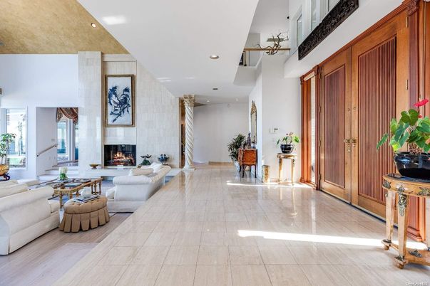 Fireplace, Interior, Living room, Recessed Lighting