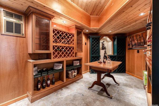 Interior, Recessed Lighting, Wine Storage, Wooden Ceilings