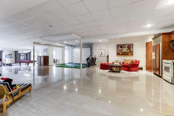 Billiard Table, Fitness Equipment, Game Room, Interior, Recessed Lighting