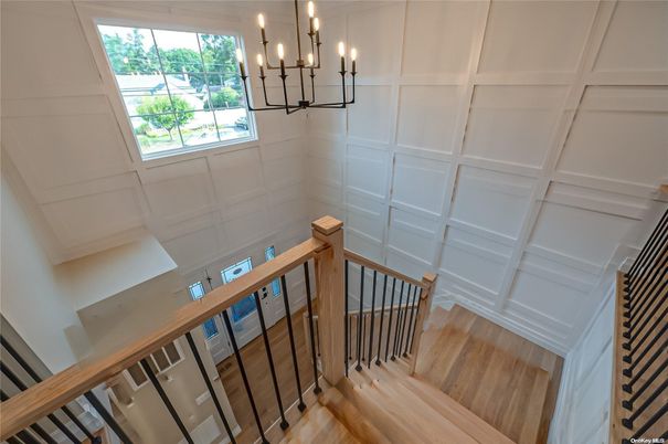 Chandelier, Interior, Wood Texture Flooring