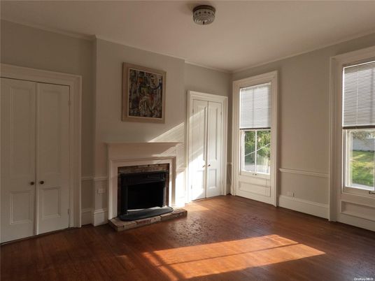 Empty room, Fireplace, Interior, Wood Texture Flooring