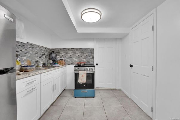 Interior, Kitchen, Stainless Steel Appliances, Stone Walls
