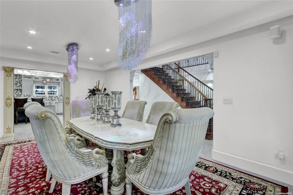 Dining room, Interior, Recessed Lighting