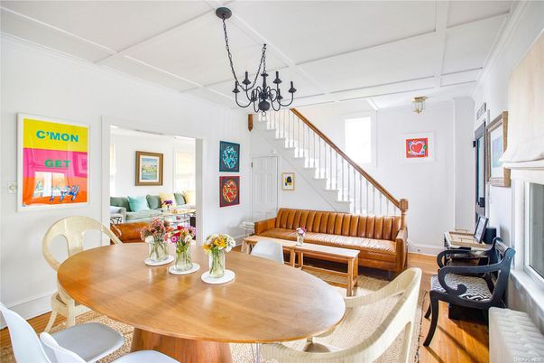 Chandelier, Dining room, Fireplace, Interior, Living room, Wood Texture Flooring