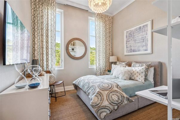 Bedroom, Chandelier, Interior