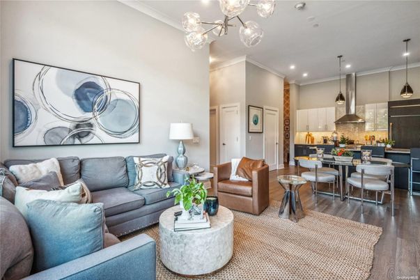 Dining room, Interior, Kitchen, Living room, Pendant Lights, Recessed Lighting, Wood Texture Flooring