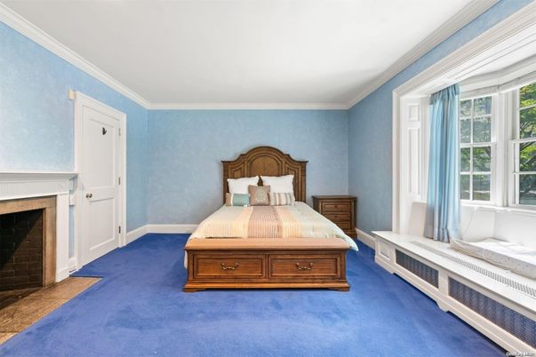 Bedroom, Fireplace, Interior