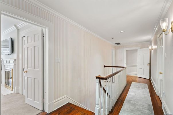 Fireplace, Interior, Recessed Lighting, Wood Texture Flooring