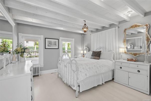 Bedroom, Interior, Pendant Lights, Wood Texture Flooring