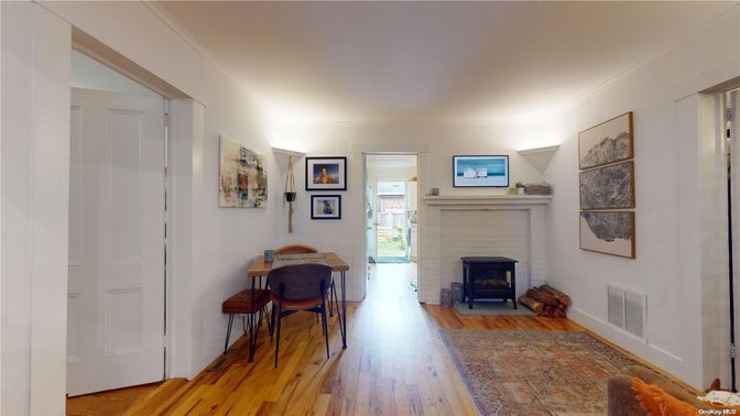 Fireplace, Interior, Wood Texture Flooring