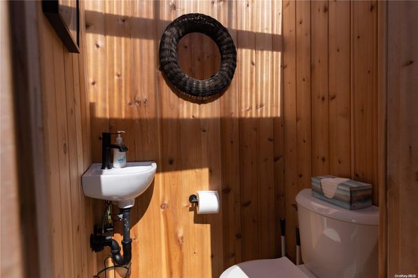 Bathroom, Interior, Wooden Walls