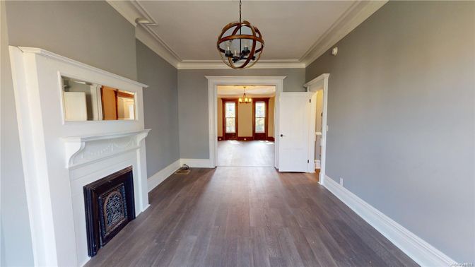 Chandelier, Fireplace, Interior, Pendant Lights, Wood Texture Flooring