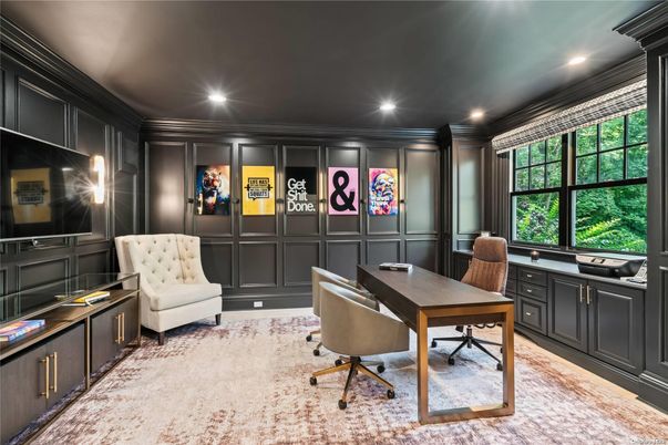 Home Office, Interior, Recessed Lighting