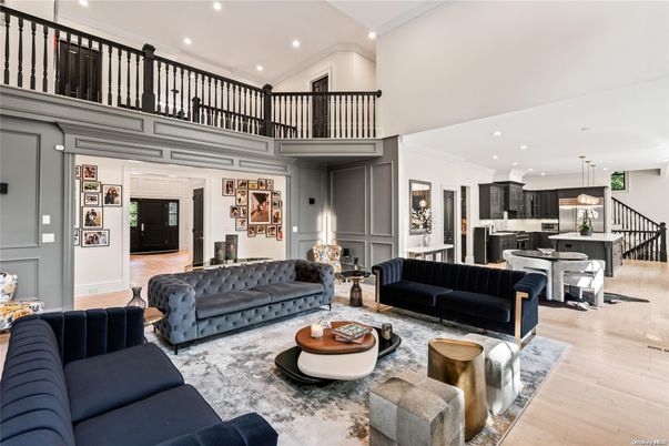 Interior, Kitchen, Living room, Pendant Lights, Recessed Lighting, Stainless Steel Appliances, Wood Texture Flooring
