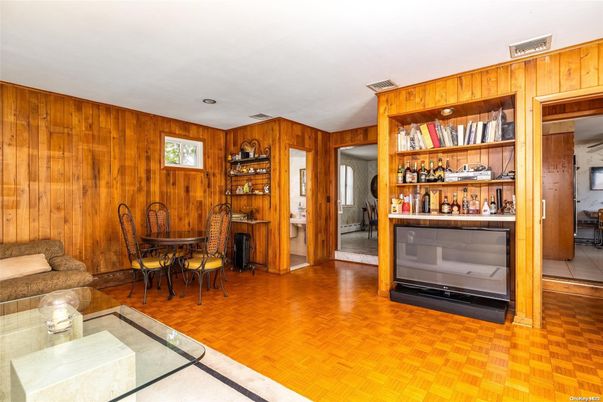 Dining room, Interior, Wood Texture Flooring, Wooden Walls