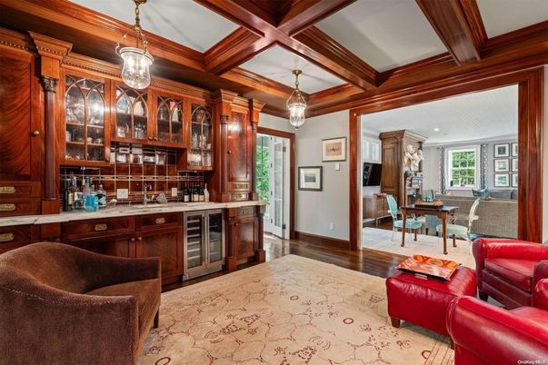 Interior, Pendant Lights, Recessed Lighting, Wooden Beams, Wood Texture Flooring