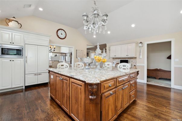 Chandelier, Interior, Kitchen, Recessed Lighting, Wood Texture Flooring