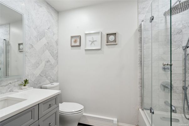 Bathroom, Glass Shower, Interior, Marble Walls