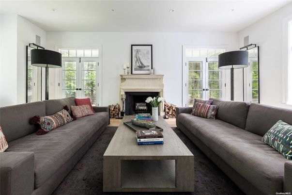 Fireplace, Interior, Living room, Recessed Lighting