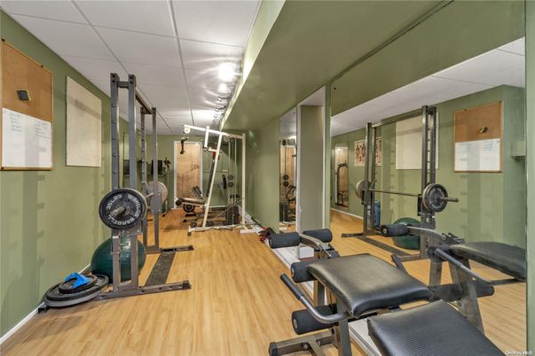 Fitness Equipment, Interior, Wood Texture Flooring