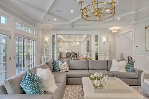 Chandelier, Interior, Kitchen, Living room, Recessed Lighting