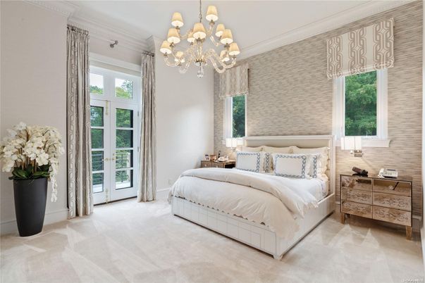 Bedroom, Chandelier, Interior