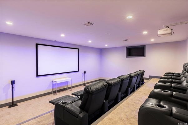 Home Theatre Room, Interior, Projection Screen, Recessed Lighting, Theatre Room