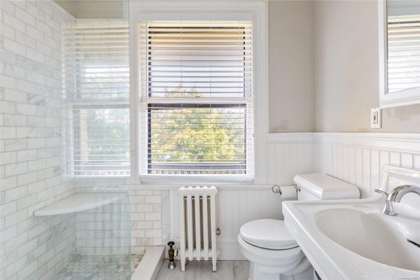 Bathroom, Glass Shower, Interior, Stone Walls