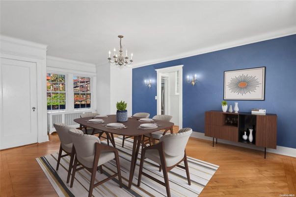 Chandelier, Dining room, Interior, Pendant Lights, Wood Texture Flooring