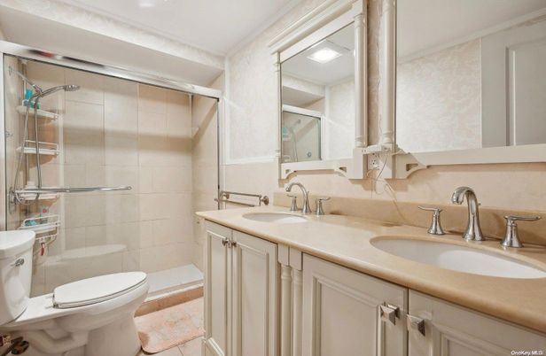 Bathroom, Dual Sink Vanities, Glass Shower, Interior