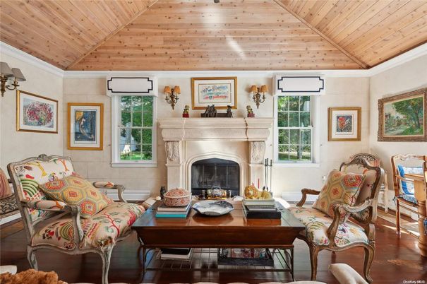 Fireplace, Interior, Living room, Wooden Ceilings, Wood Texture Flooring