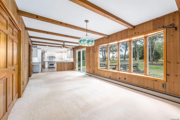 Interior, Kitchen, Pendant Lights, Wooden Beams, Wooden Walls