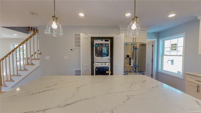 Interior, Kitchen, Pendant Lights, Recessed Lighting, Stainless Steel Appliances